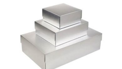 Sliver foil boxes