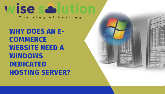 Why does an eCommerce website need a Windows dedicated hosting server